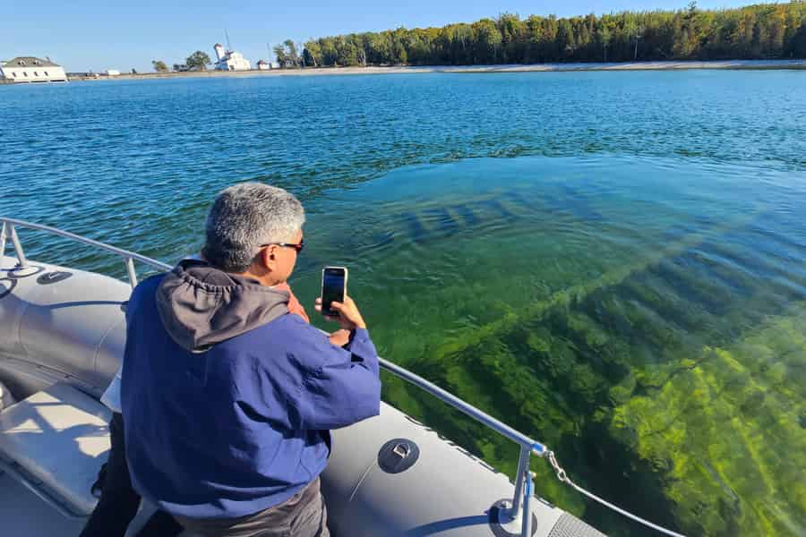 Bootstour zu Schiffswrack und Leuchtturm in Death's Door. Foto: GetYourGuide