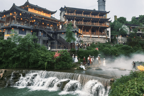 Zhangjiajie: Mengdong River Rafting & Furong Town Tour
