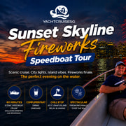 Singapore Sunset Skyline Speedboat Fireworks Tour