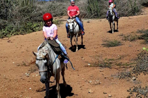 Passeio a cavalo em Aruba para a Lagoa Escondida