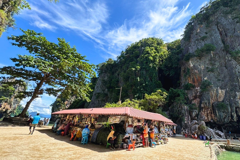 Krabi: Luxury Vintage Wooden Boat Cruise With Island Hopping Private: One day 4 Islands Tour