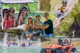 3x1: Monkeyland, Damajagua-Wasserfälle & Buggy-Tour in Puerto Plata