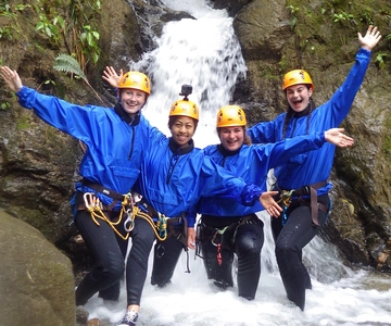Baños: Canyoning in Chamana or Rio Blanco Waterfalls