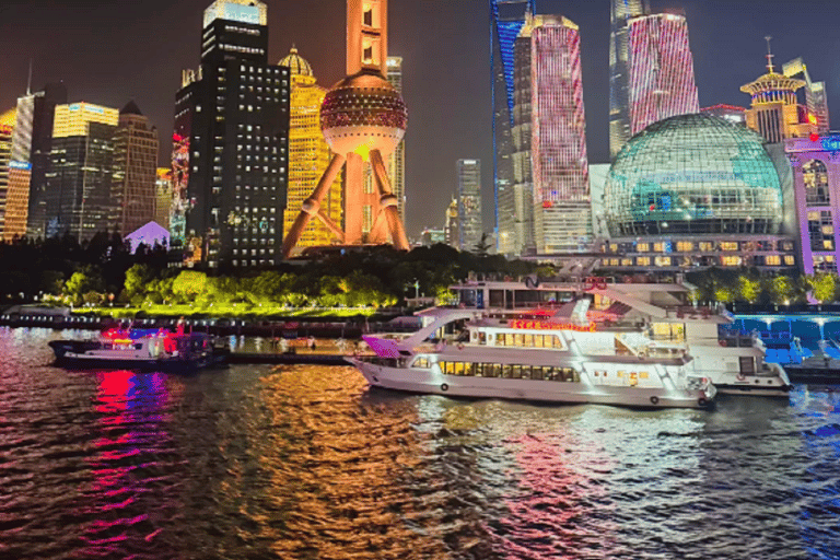 Shanghai Jinling East Road Pier Night Cruise: City Landmarks