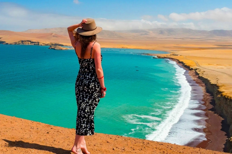 From Lima: Nazca Lines Flight, Paracas, and Huacachina Tour with Hotel Transfers in Miraflores in Lima