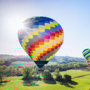 Heißluftballon, Pienza, Montalcino, Val D'orcia