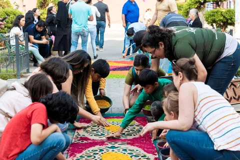 Antigua: Sawdust Carpet Workshop Exclusive Holy Tuesday