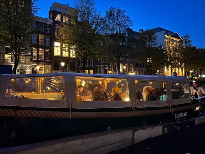 Amsterdam Light Festival with Eco Boats optional Hot drink GetYourGuide