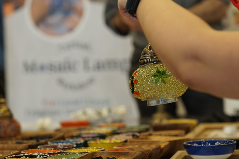 Cappadoce : Atelier de fabrication de lampes en mosaïque traditionnelle turque