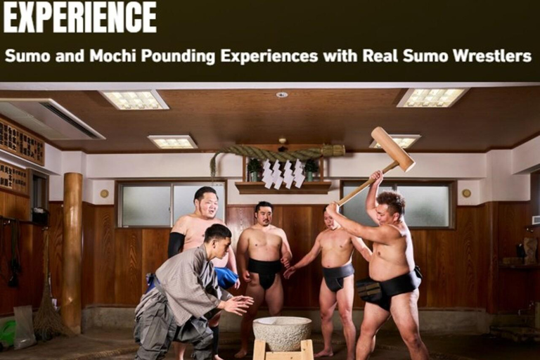 Tokyo: Sumo Show with Chanko Nabe and Mochi Making
