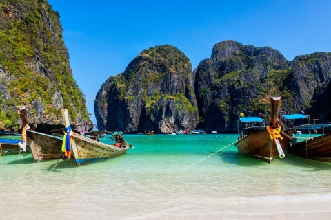 Phi Phi: Bilet na półdniową wycieczkę łodziąWyspy Phi Phi: Poranny rejs tradycyjną tajską łodzią