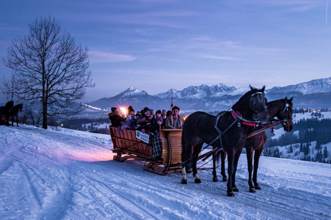 Zakopane Gubałówka Hill: Horse Sleigh Ride with local music