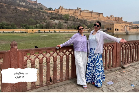 Jaipur: Amber Fort en Shopping Tour met gids en AC auto