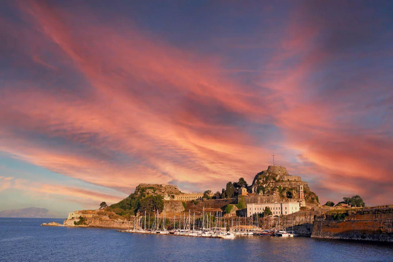 Kavos: Corfu Old Town Night Tour with Transfer