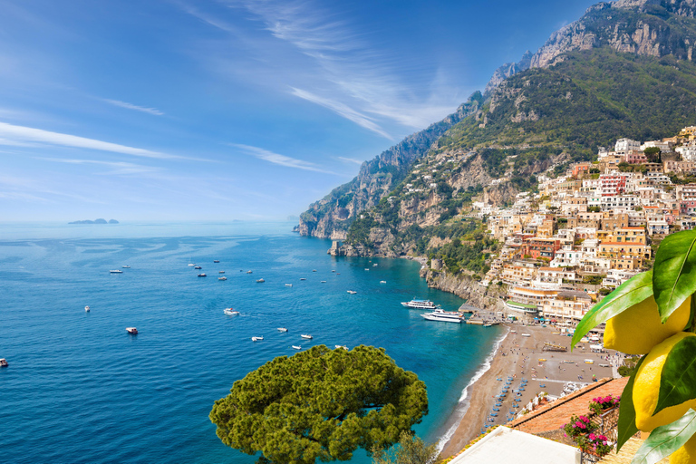 Desde Nápoles: Excursión de un día a Pompeya, Costa Amalfitana y Positano