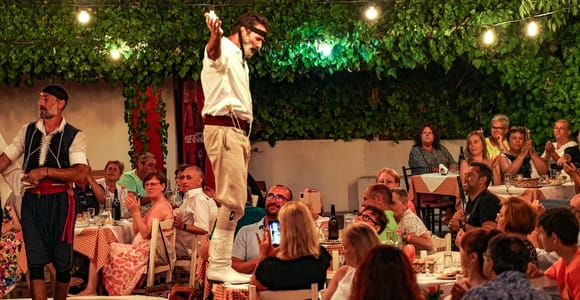 From Heraklion: Cretan Village Dinner with Music & Dancers