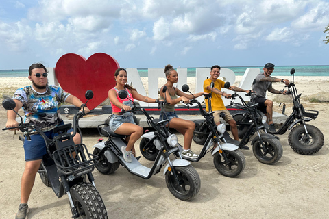 Aruba: Electric Scooter Tour with Beach Stops