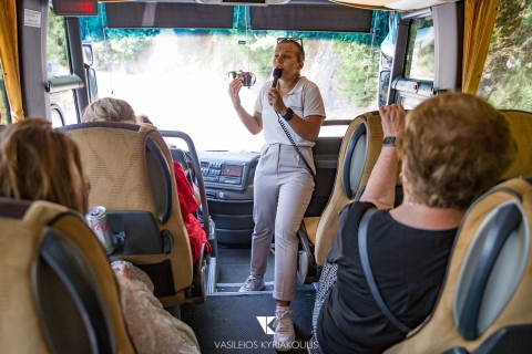 Z Salonik: całodniowa wycieczka pociągiem do Meteory z przewodnikiemBilety na pociąg pierwszej klasy — wycieczka w języku angielskim
