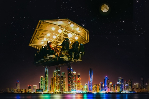 Dubai: diner in de luchtHoofdgerecht: zeebaars