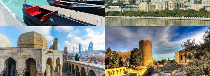 Visite historique et moderne de Bakou en 2-3 heures+Visite nocturne GRATUITE