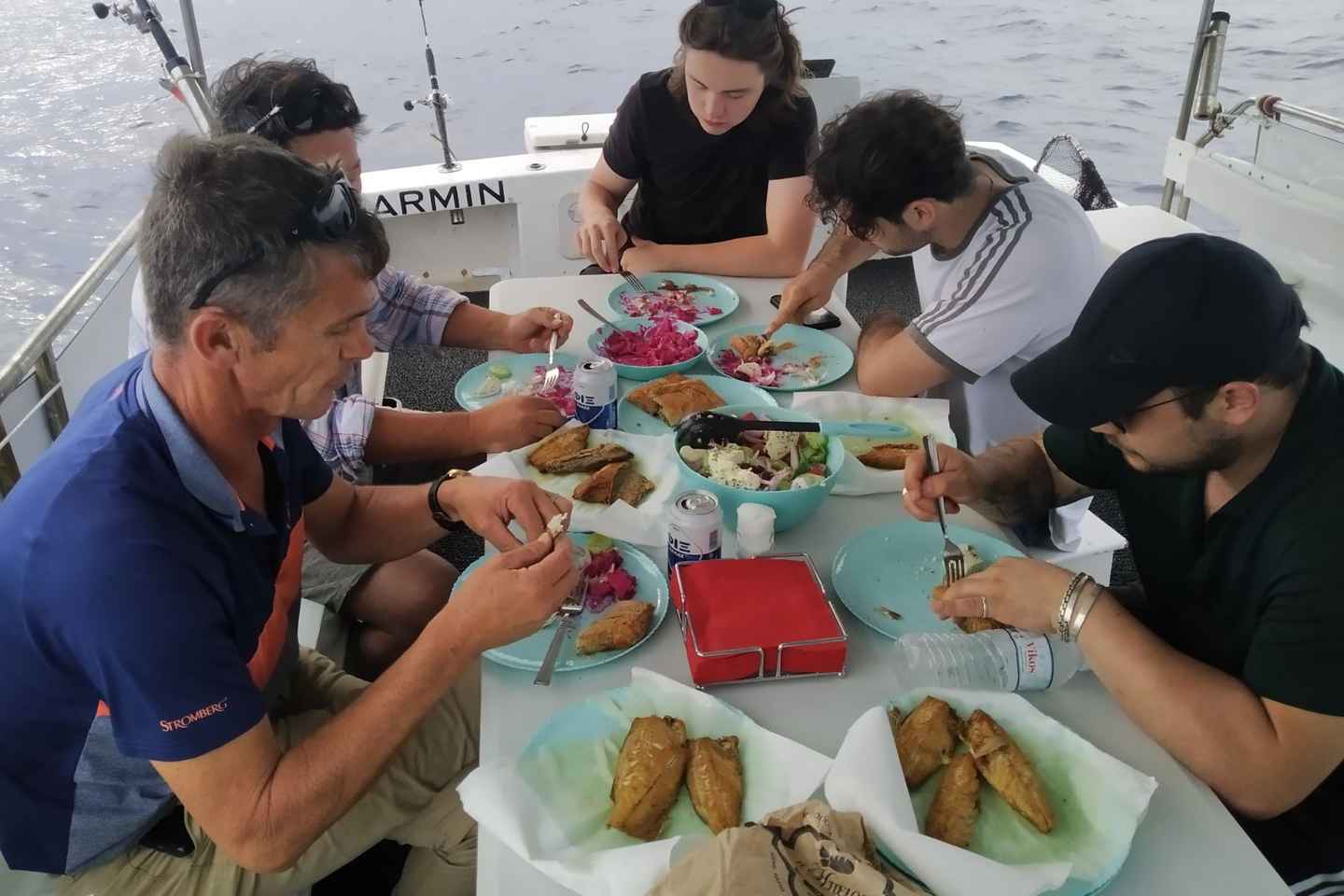 Athènes : Excursion Pêche en Bateau avec Repas de Fruits de Mer