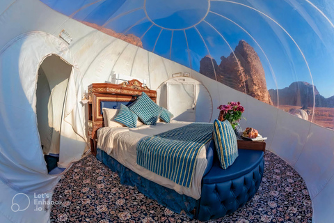 Wadi Rum: bubble room luxury with custom experiencesWadi Rum: bubble room luxury with meditation