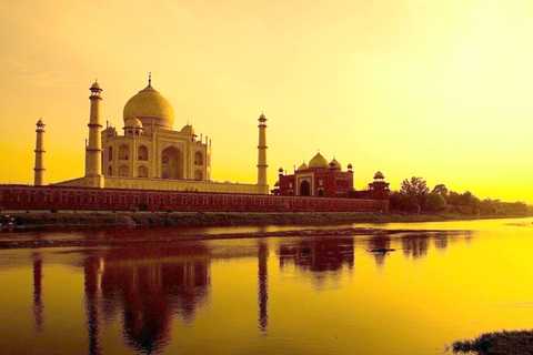 De Délhi: Viagem de um dia particular ao nascer do sol do Taj Mahal e ao Forte de AgraExcursão particular saindo de Délhi com carro, almoço, entrada e guia