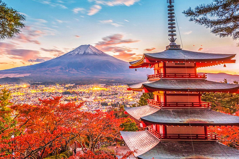 Mt.Fuji:Lake Kawaguchi,Yamanaka & Onsen Day Tour From Tokyo 8:30am pick-up at Shinjuku Station