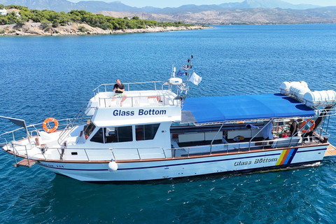 Canal de Corinto: travesía en barco con fondo de cristal St. Andreas