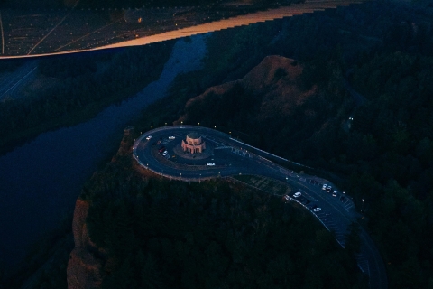 Portland: Columbia Gorge Waterfalls 40-minütiger Rundflug