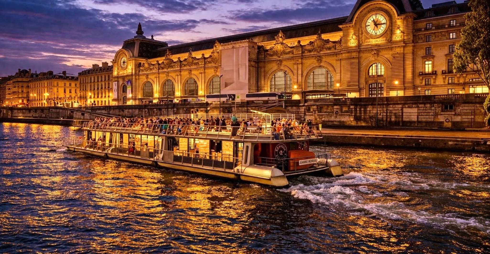 The Eiffel Tower and Seine river in Paris