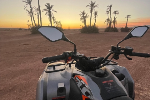 Marrakech : Excursion en quad de 2h à la palmeraie et aux jibiletsExcursions en quad dans le désert privé avec transport privé