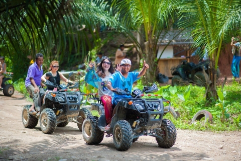 Phuket: Bamboe raften, ATV (optioneel), Olifanten zwemmen.Bamboe raften, zwemmen met olifanten, schildpaddenopvangcentrum