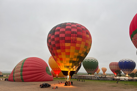 Marrakech: Hot Air Balloon Ride, rooftop view & Drone Video Sunrise Balloon Flight + Drone Video
