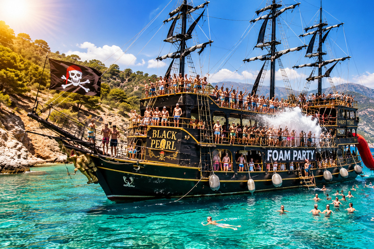 Fethiye: Ölüdeniz Pirate Boat Trip with Lunch & Foam Party