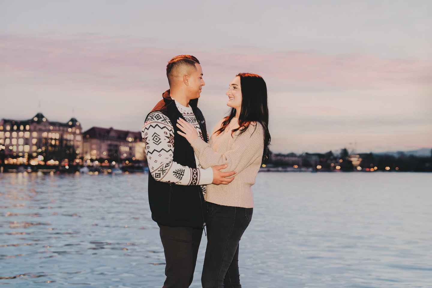 Zurich: 30 mínútna fagleg ljósmyndataka á kvöldin