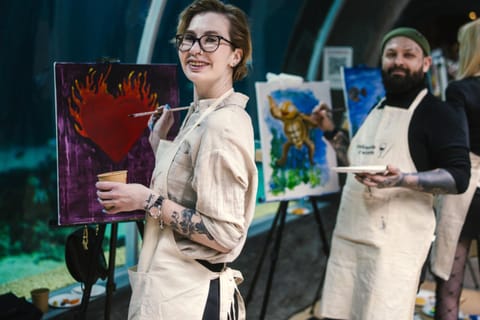 Malowanie z winem w Krakowie!
