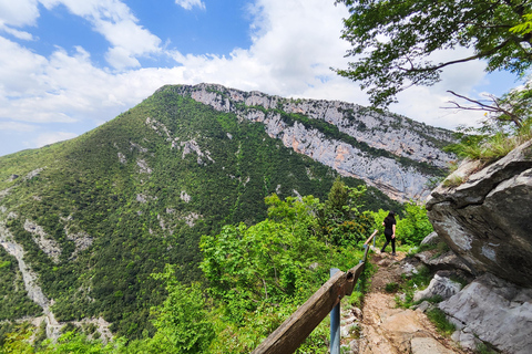 From Tirana: Pëllumbas Cave hiking & Petrelë Castle tour