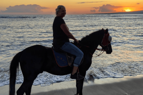 Gili Trawangan : Randonnée à cheval sur la plage avec transfert à l&#039;hôtel