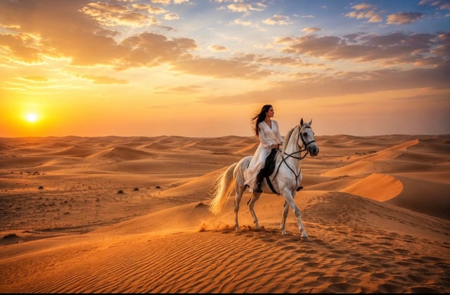 Doha : Arabian Horse Ride Experience With Pickup & Drop Off