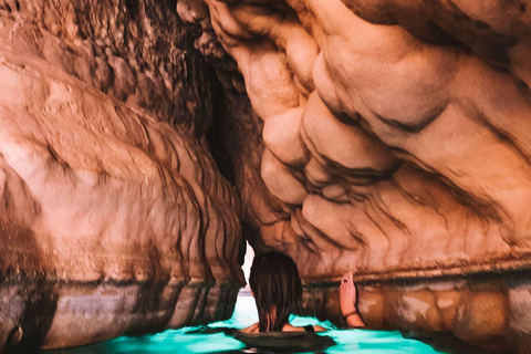 From Muscat: Private Wadi Shab & Bamah Sinkhole Day Trip Wadi Shab Adventure & Bamah Sinkhole –Oman’s Natural Wonders