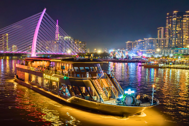 Ho Chi Minh City: Sunset Cyclo and Dinner Cruise Tour Sunset Cyclo and Premium Dinner Cruise