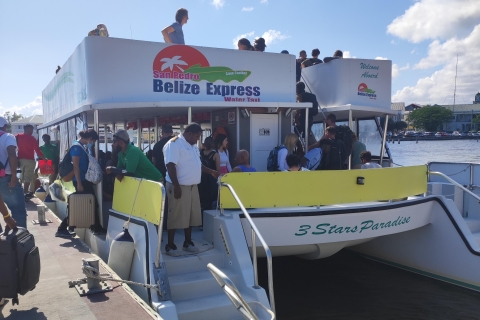 Transfert Flores à Caye Caulker Belize / Van + Ferry
