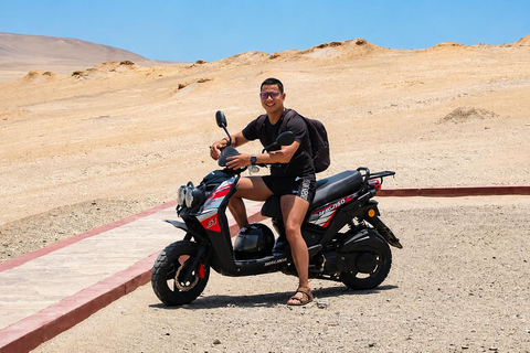 Combo Sightseeing Tour: Exclusive Scooter Ride in the National Reserve + Ballestas Islands Combo Sightseeing Tour: Exclusive Scooter Ride through the National Preserve + Ballestas Islands