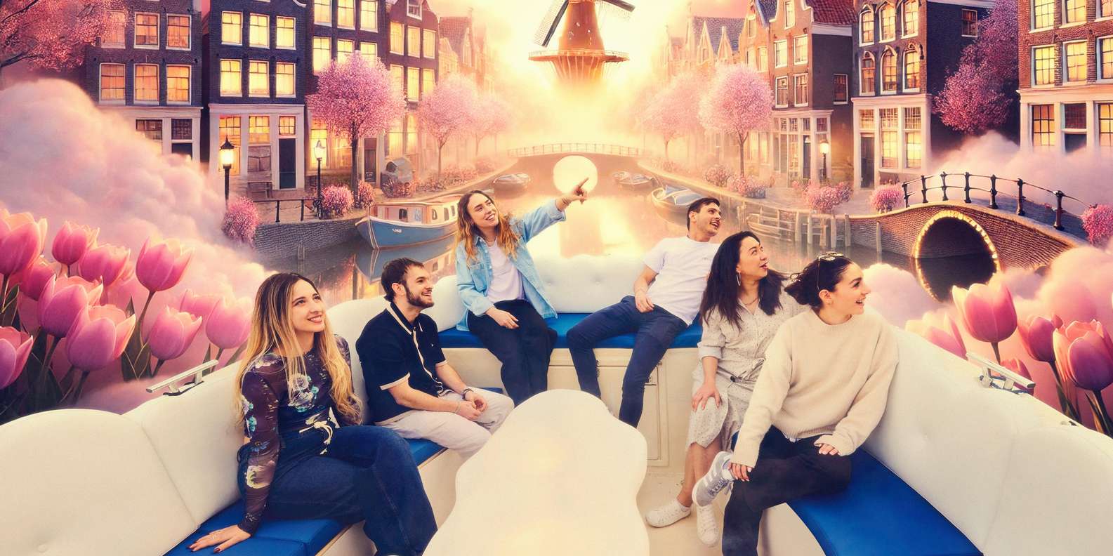 Amsterdam: Smoke & Cruise on covered Cannabis Boat With Bar