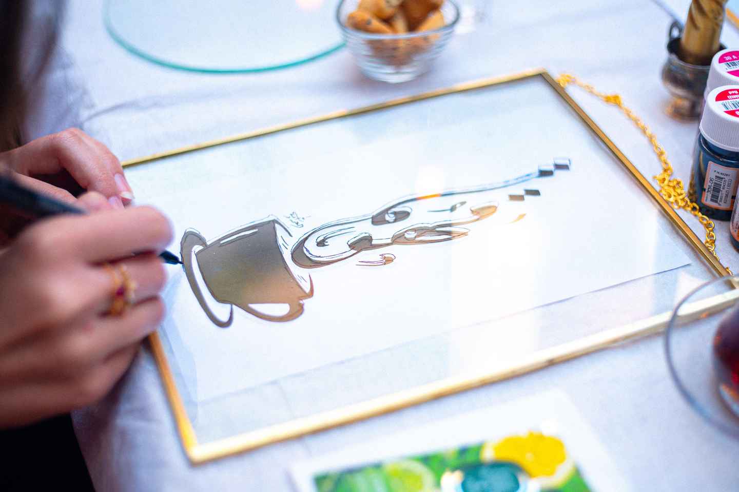 Taller de Caligrafía Turca sobre Vidrio en Estambul