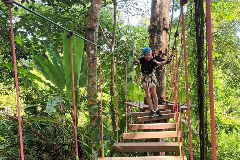 Phuket: Jungle Xtrem Avonturen en Zipline ParkAvontuur voor gevorderden met 45 platforms