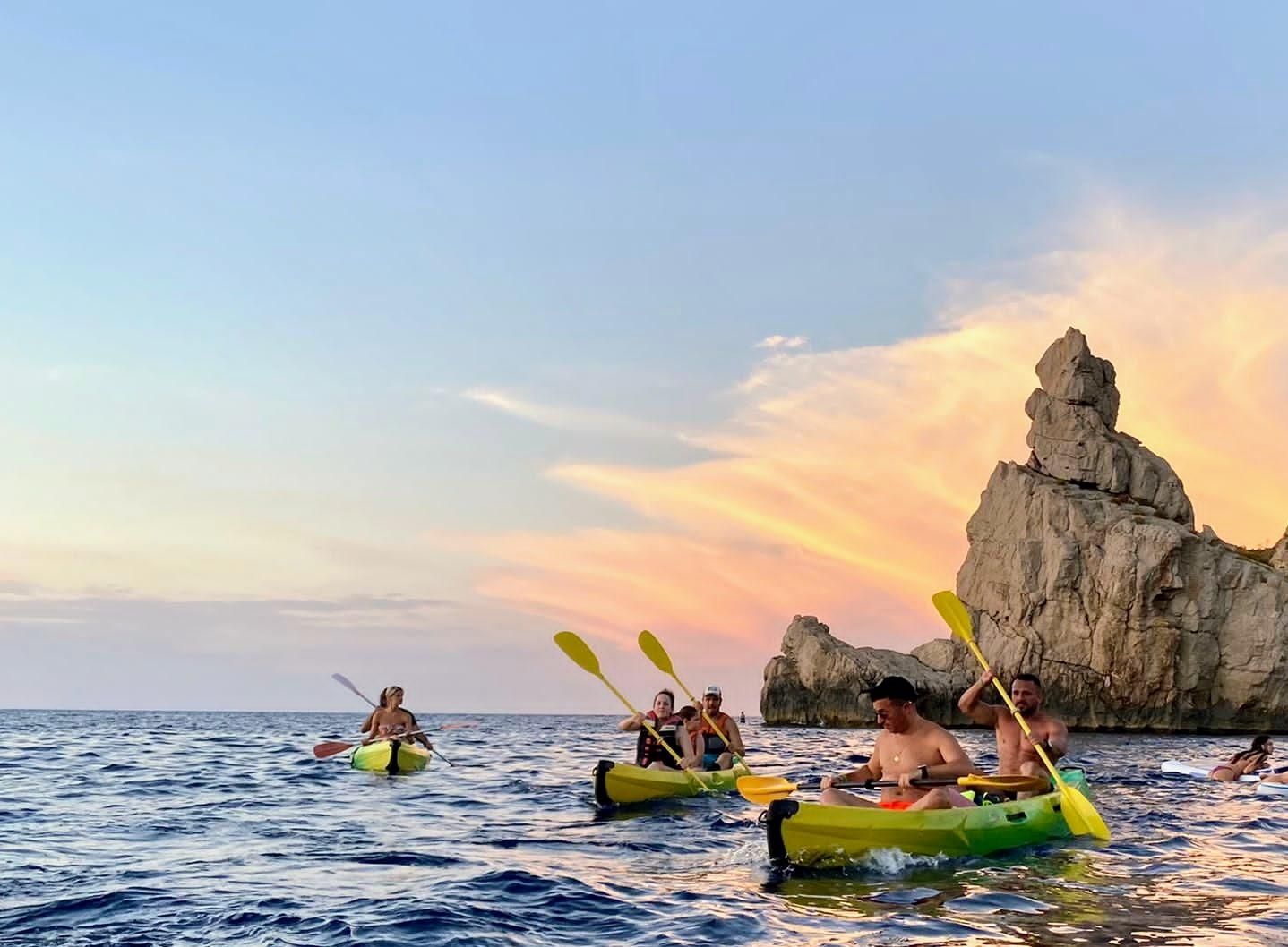 Ibiza: Kajak-Tour bei Sonnenuntergang