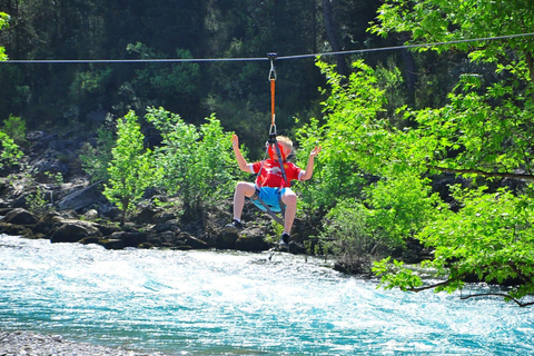 Köprülü Canyon Adventure: Rafting, tirolesa e canyoning 3 em 1Rafting, tirolesa, canyoning 3 em 1