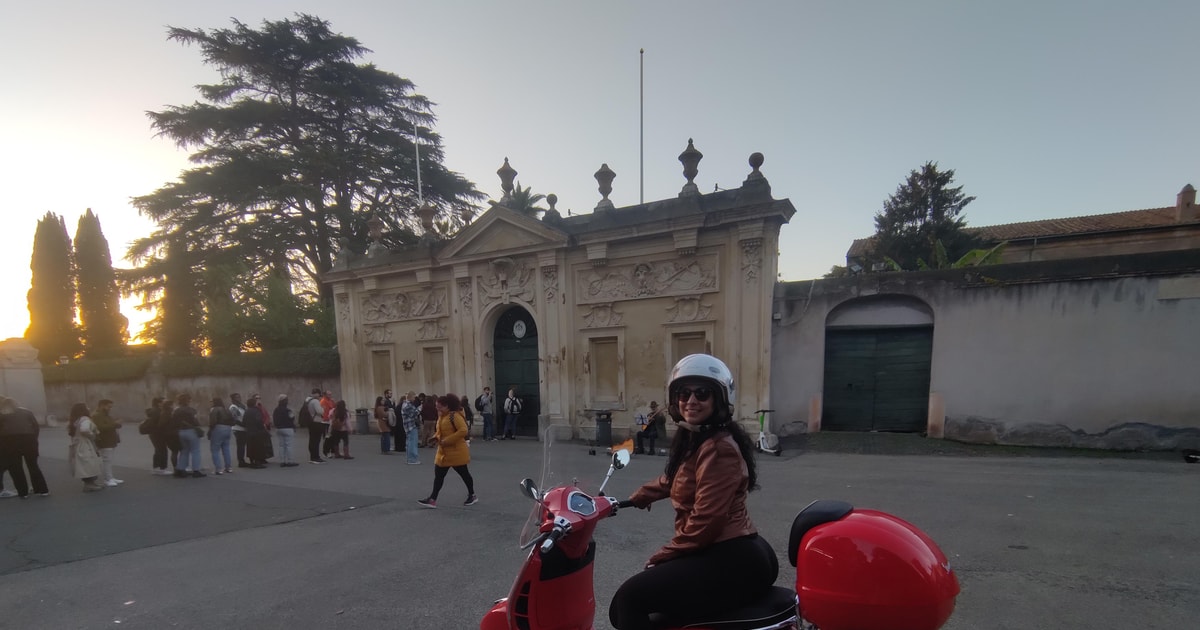 Vesper Rome Exclusive Rome by night Vespa private tour | GetYourGuide